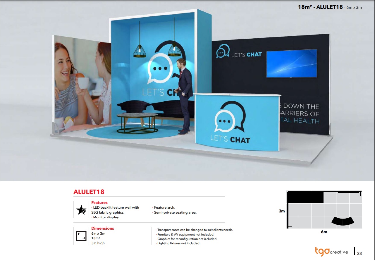 Flexible Modular Exhibition Stand Design & Build - TGA Creative